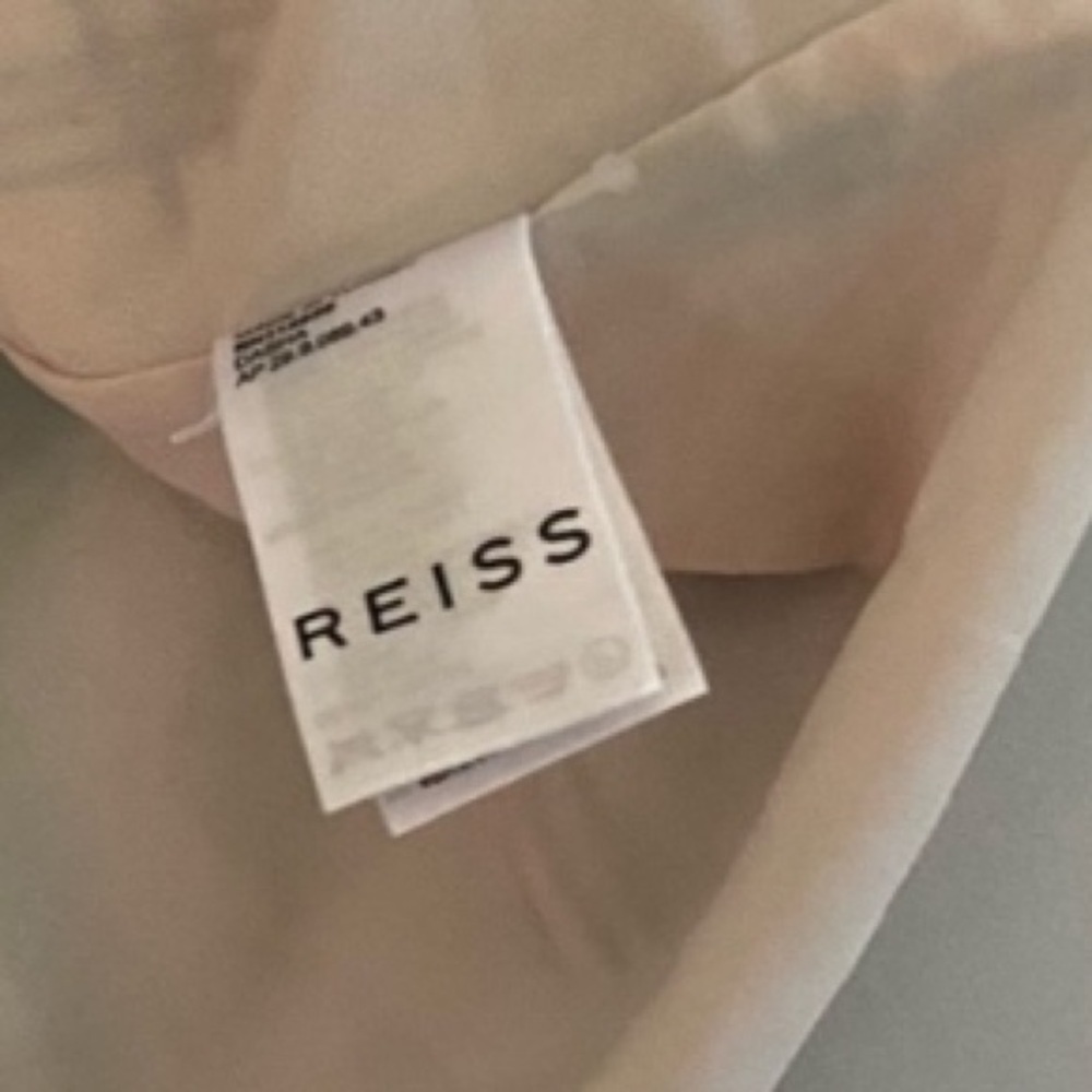 New! Reiss Sasha long sleeve plaid check dress grey white 2839 - Picture 6 of 14